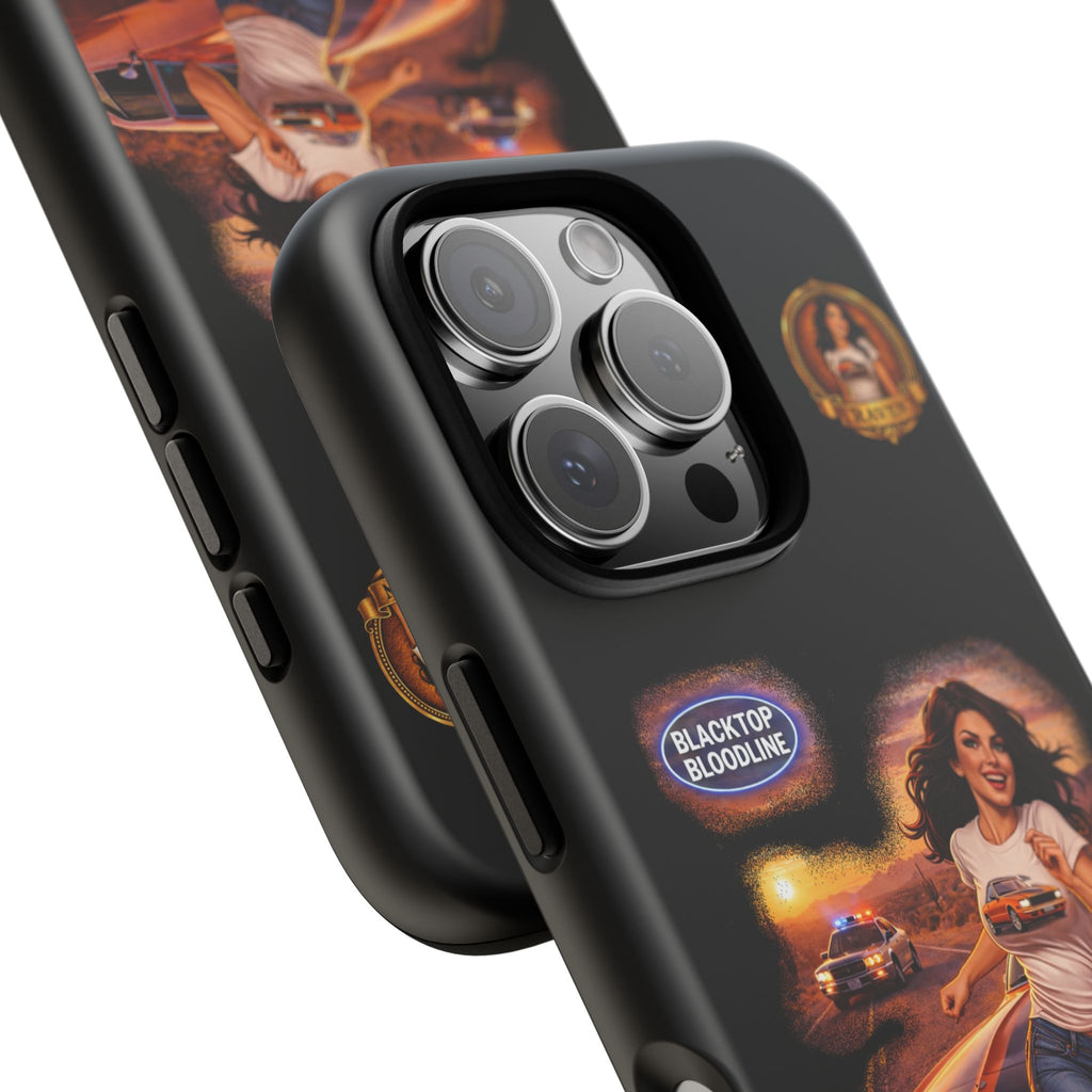 Retro Outlaw | Pin-Up Girl Series | Raven — Tough Phone Case