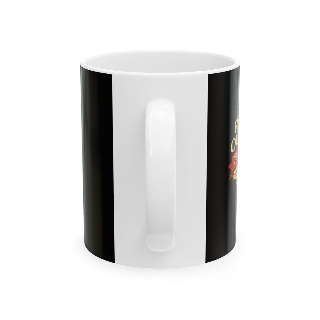 Retro Outlaw | Pin-Up Girl Series | Raven — Ceramic Coffee Mug