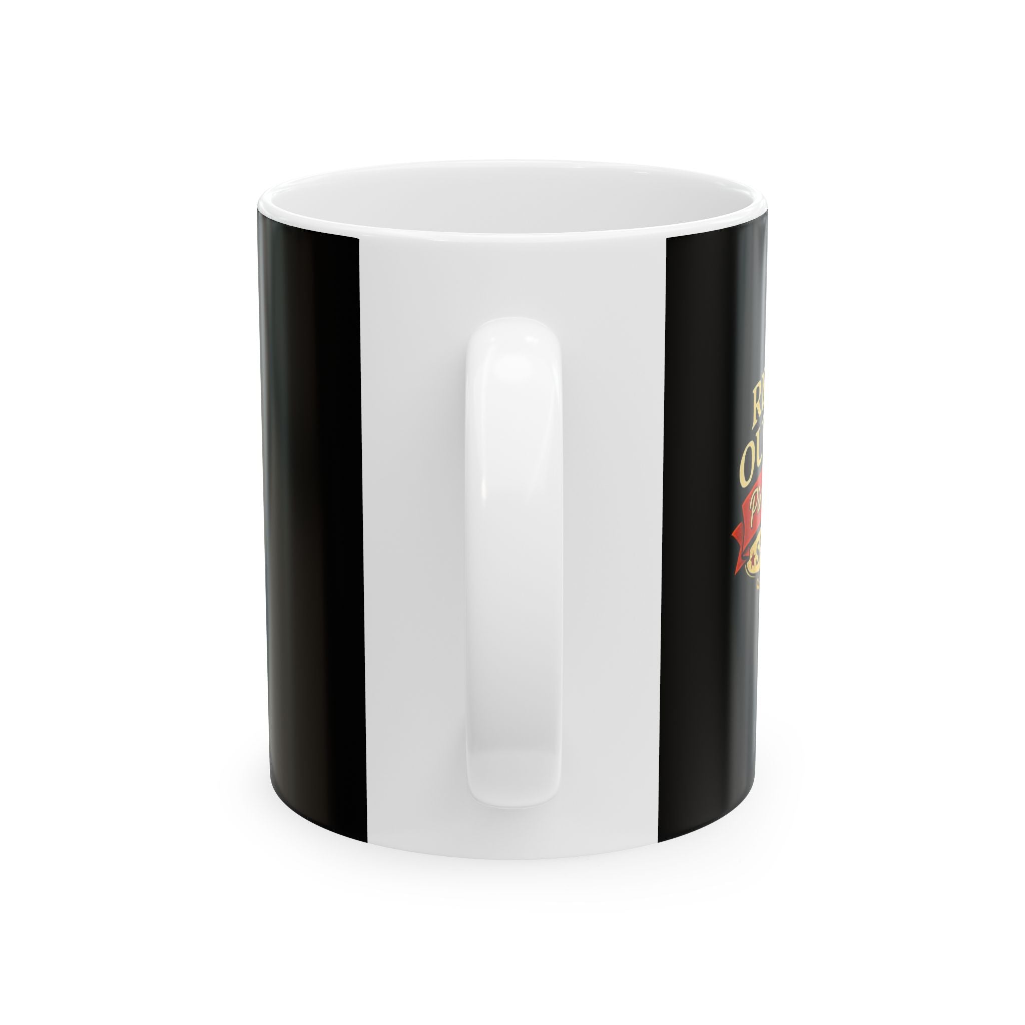 Retro Outlaw | Pin-Up Girl Series | Raven — Ceramic Coffee Mug