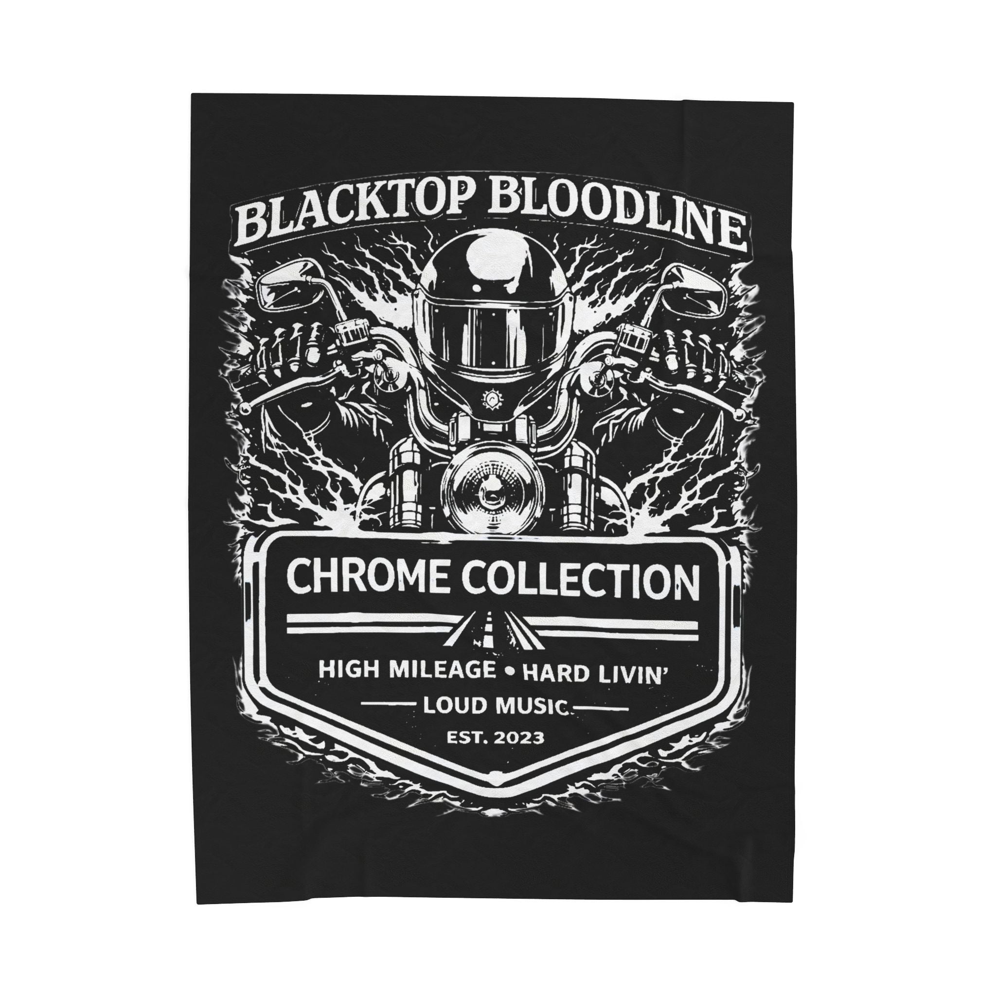 Chrome Collection — Velveteen Throw Blanket