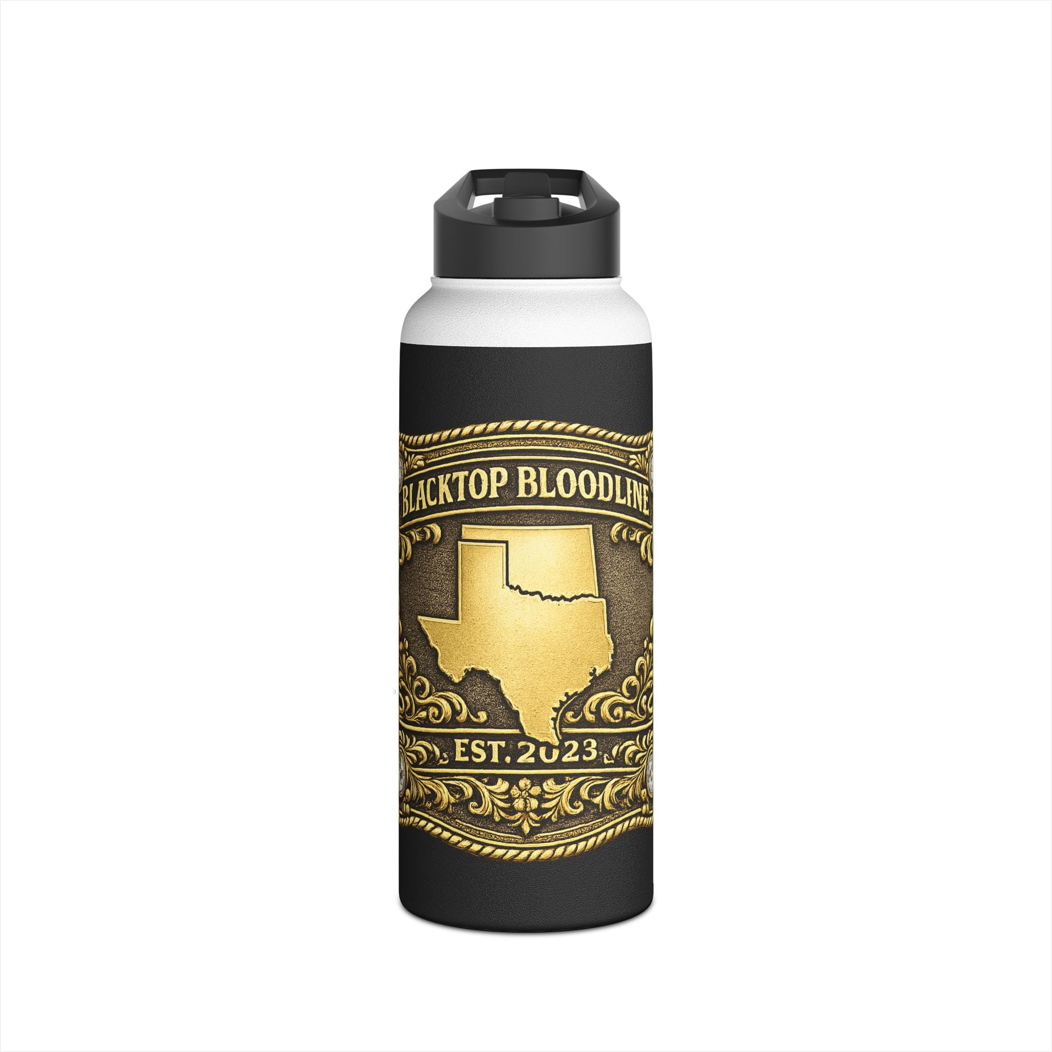 Gold Buckle — Stainless Steel Water Bottle