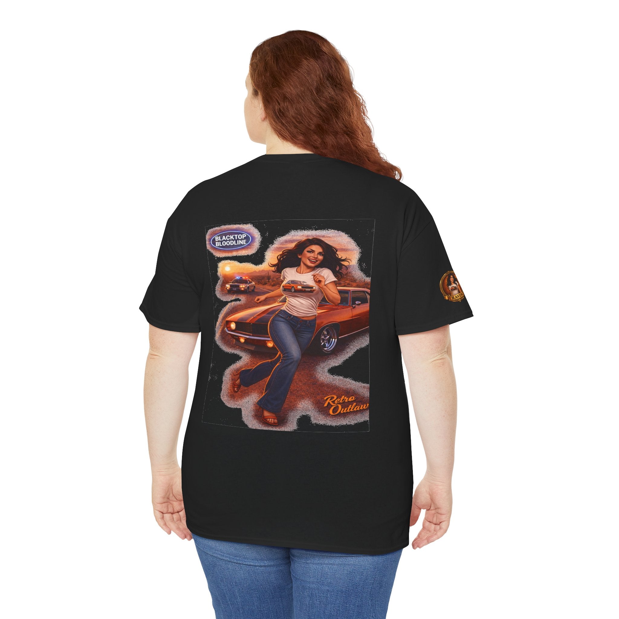Retro Outlaw | Pin-Up Girl Series | Raven — Tee