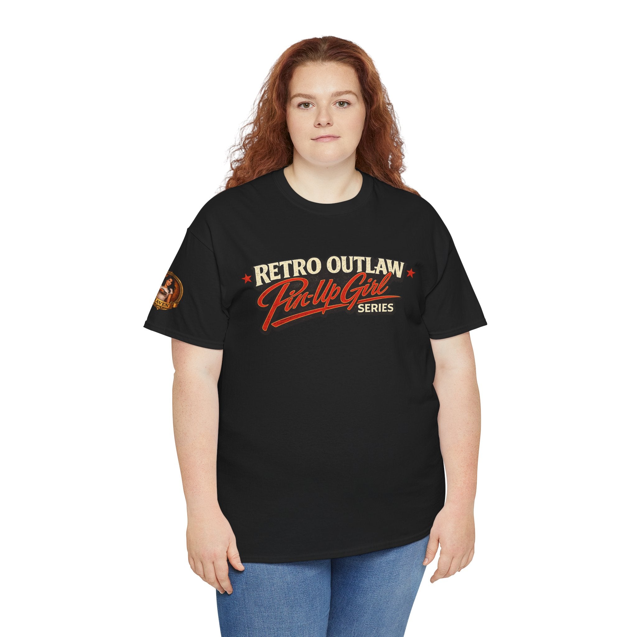 Retro Outlaw | Pin-Up Girl Series | Raven — Tee