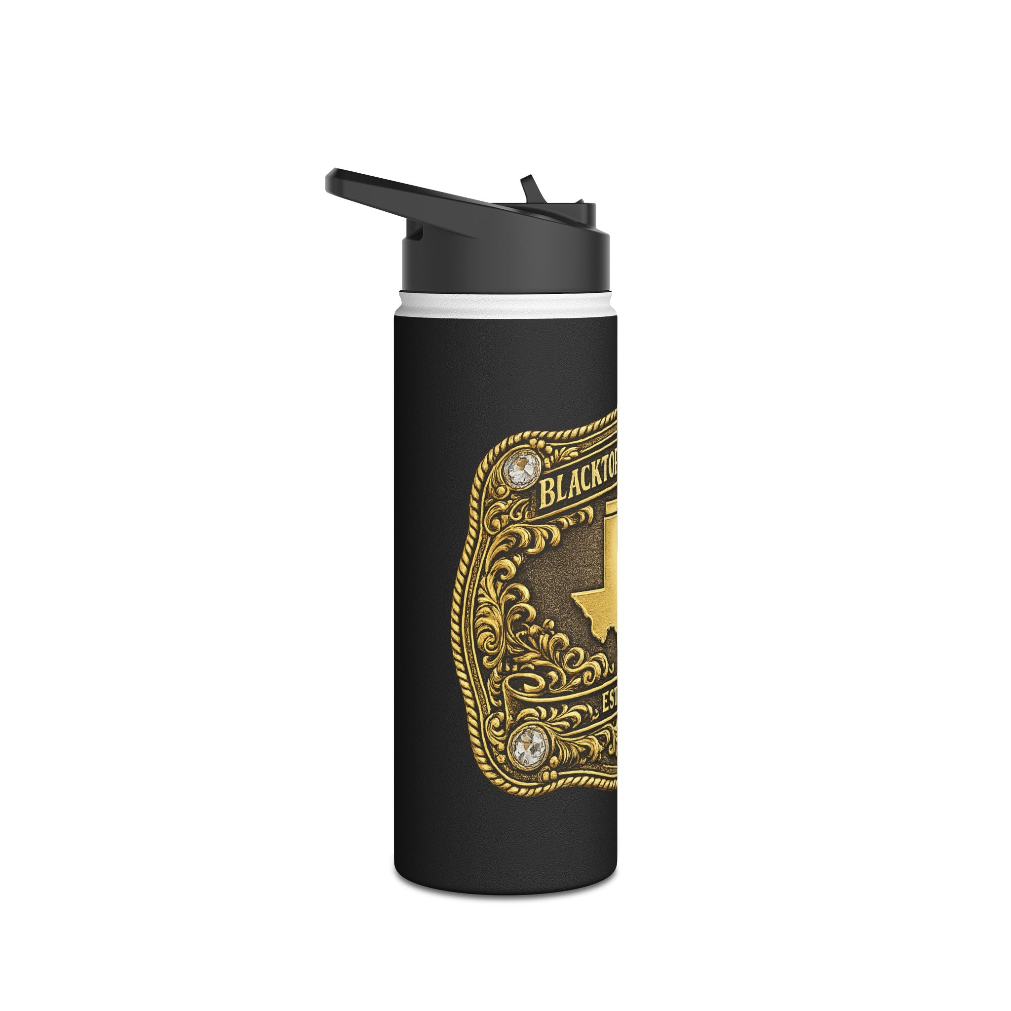 Gold Buckle — Stainless Steel Water Bottle