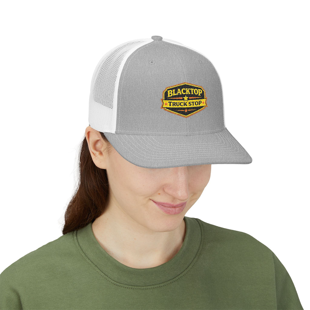 Blacktop Truck Stop — Embroidered Trucker Cap