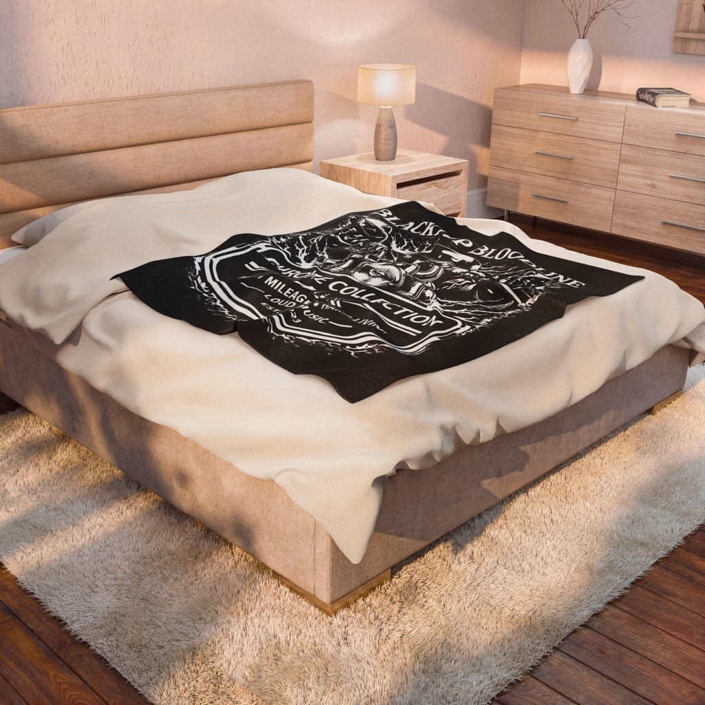 Chrome Collection — Velveteen Throw Blanket
