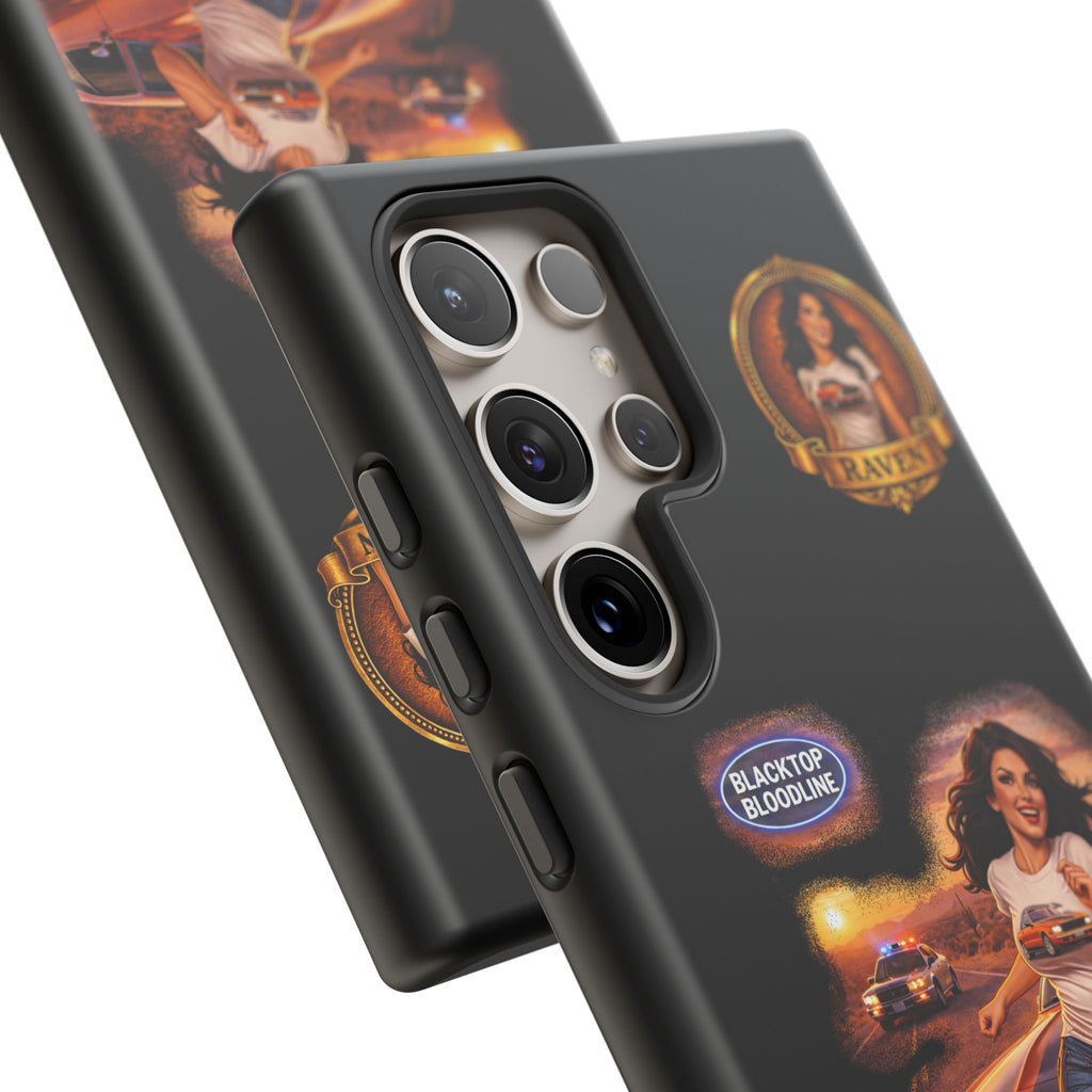 Retro Outlaw | Pin-Up Girl Series | Raven — Tough Phone Case