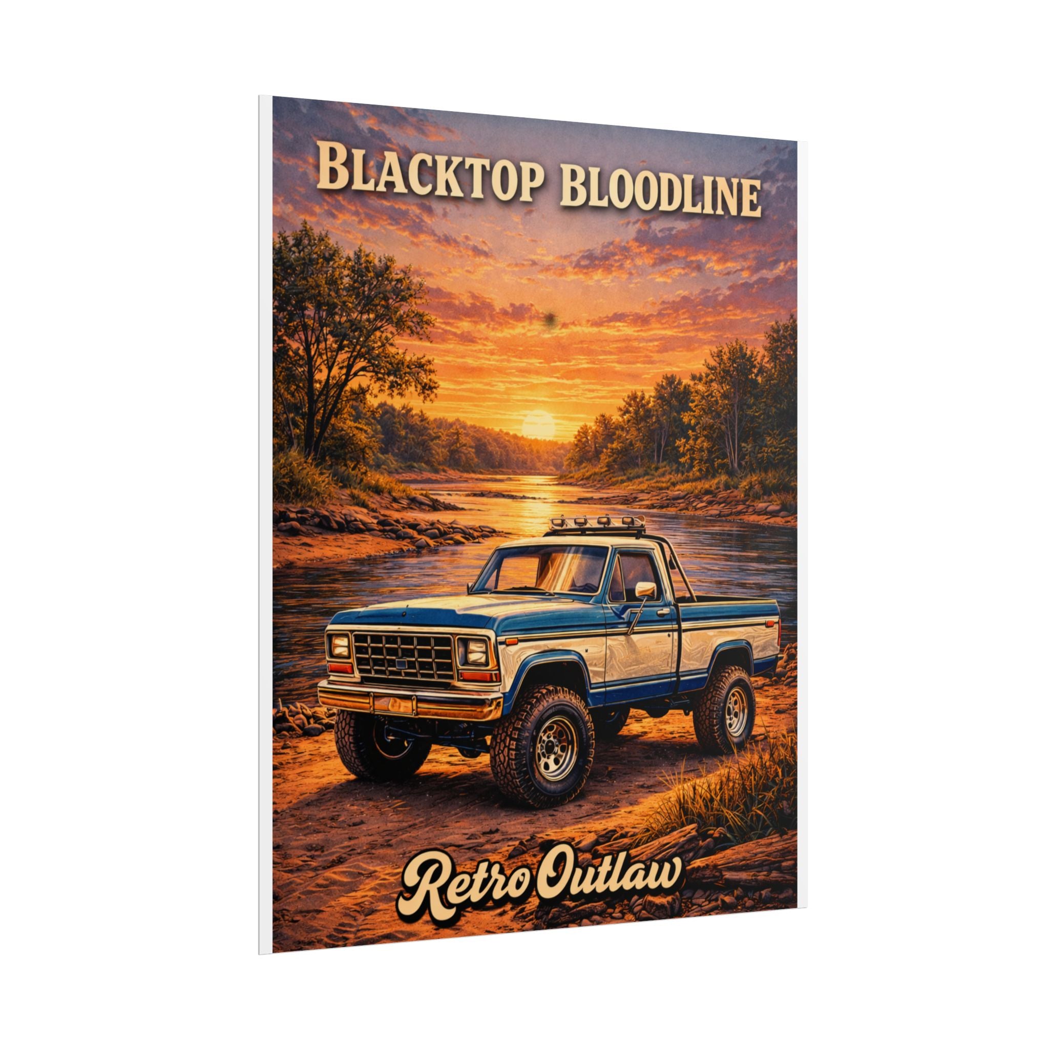 Retro Outlaw — Vintage Truck Rolled Poster