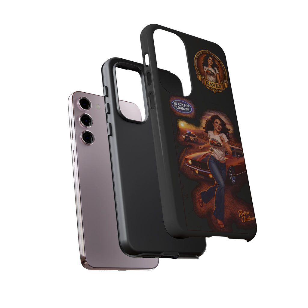 Retro Outlaw | Pin-Up Girl Series | Raven — Tough Phone Case