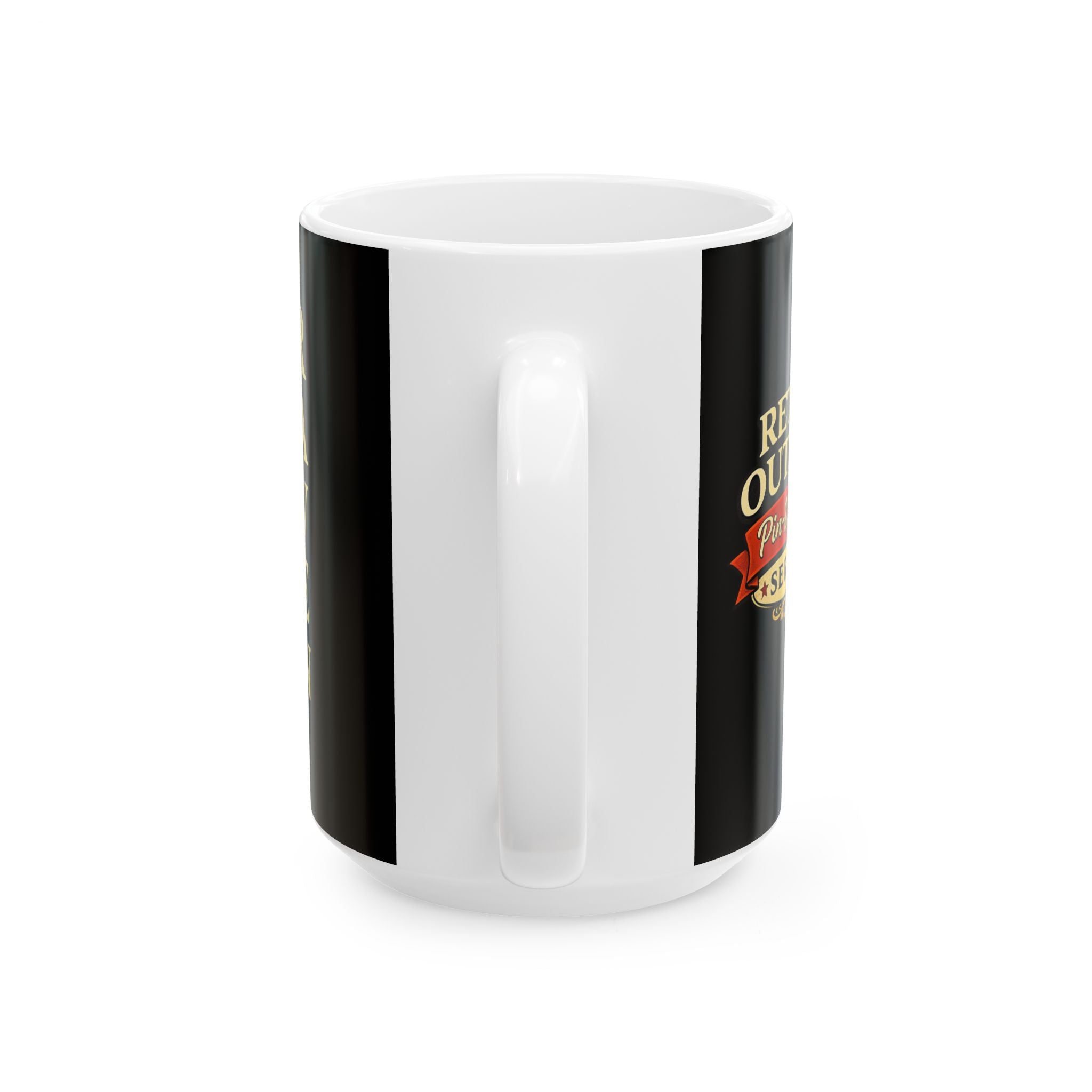 Retro Outlaw | Pin-Up Girl Series | Raven — Ceramic Coffee Mug