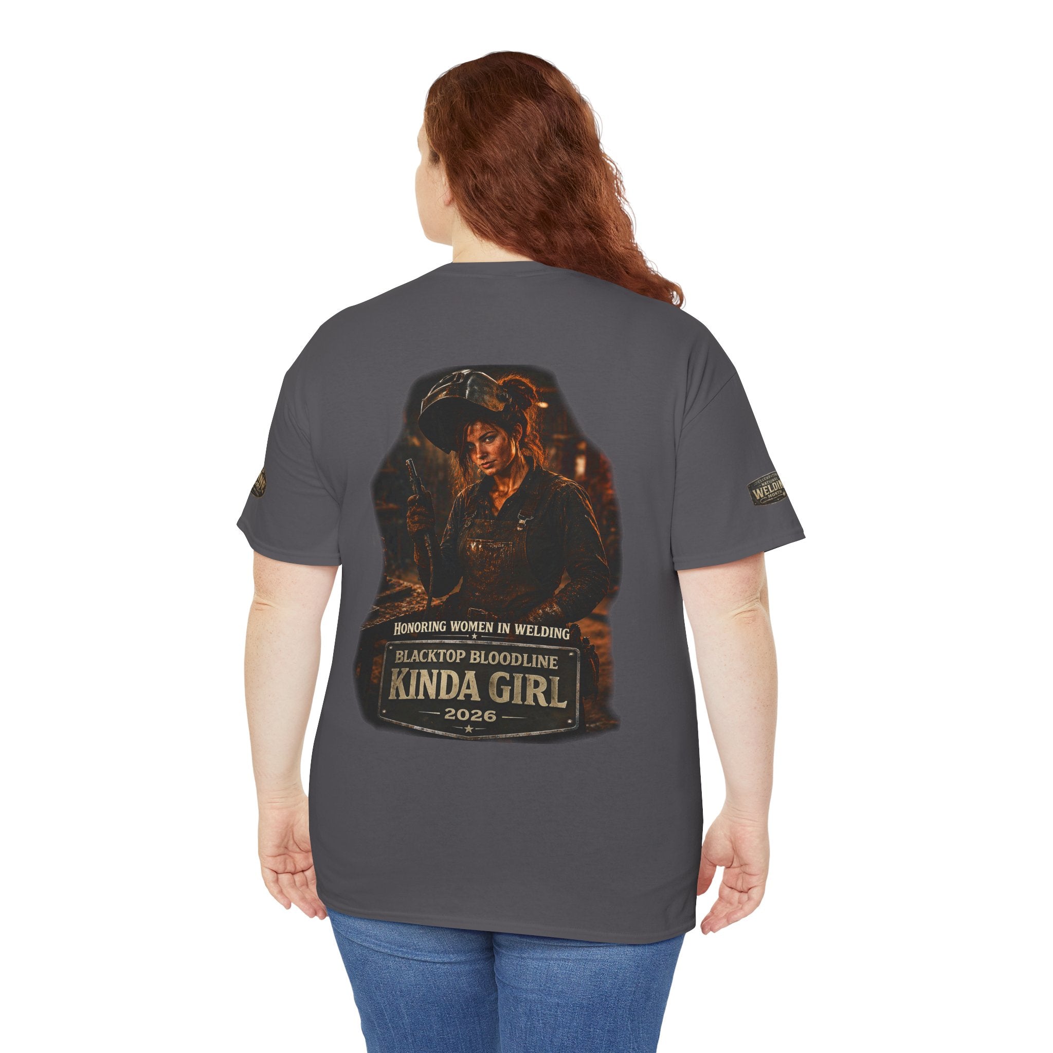 “Blacktop Bloodline Kinda Girl” Tee — Women in Welding Graphic T-Shirt