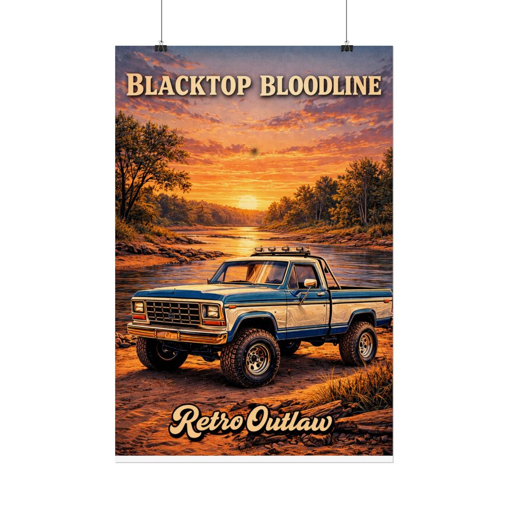 Retro Outlaw — Vintage Truck Rolled Poster