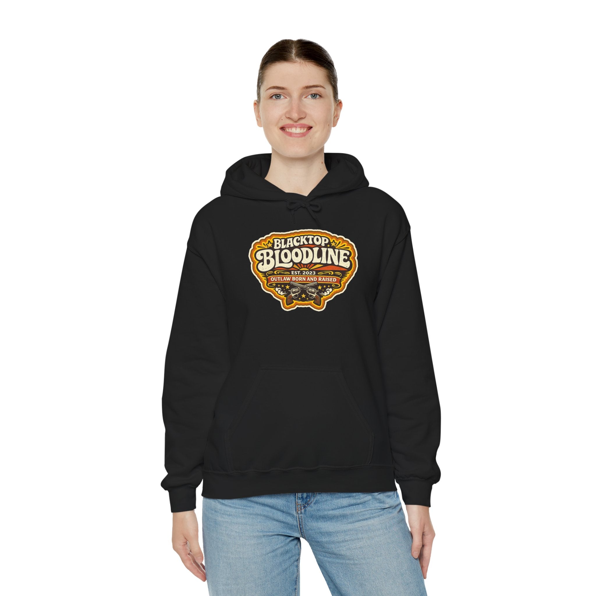Retro Outlaw — Born & Raised Hoodie