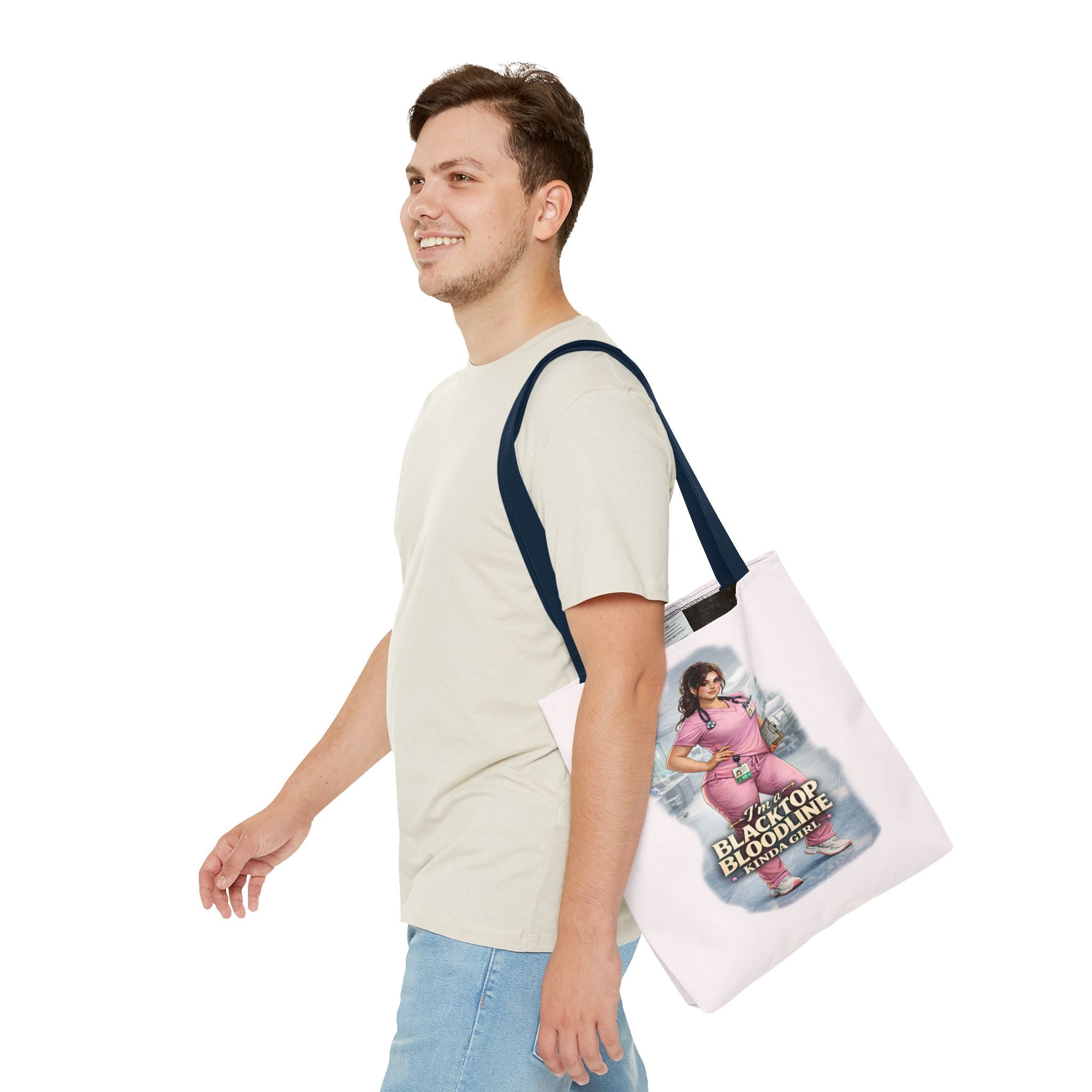 Blacktop Bloodline Kinda Girl – Nurse Tote Bag (Healthcare Hero Edition)