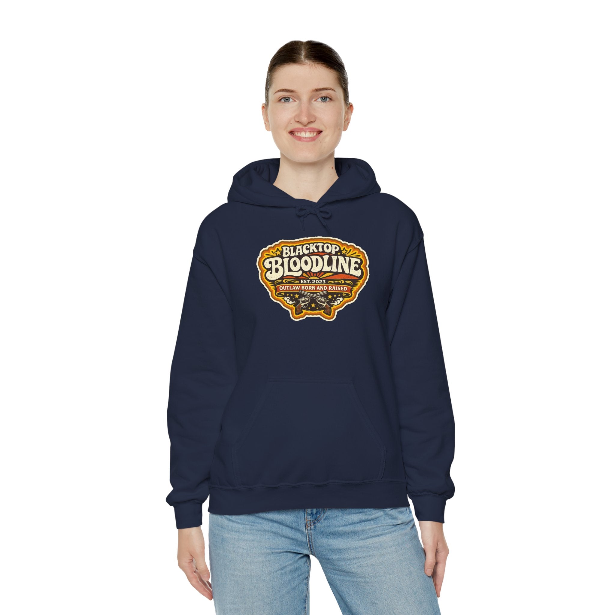 Retro Outlaw — Born & Raised Hoodie