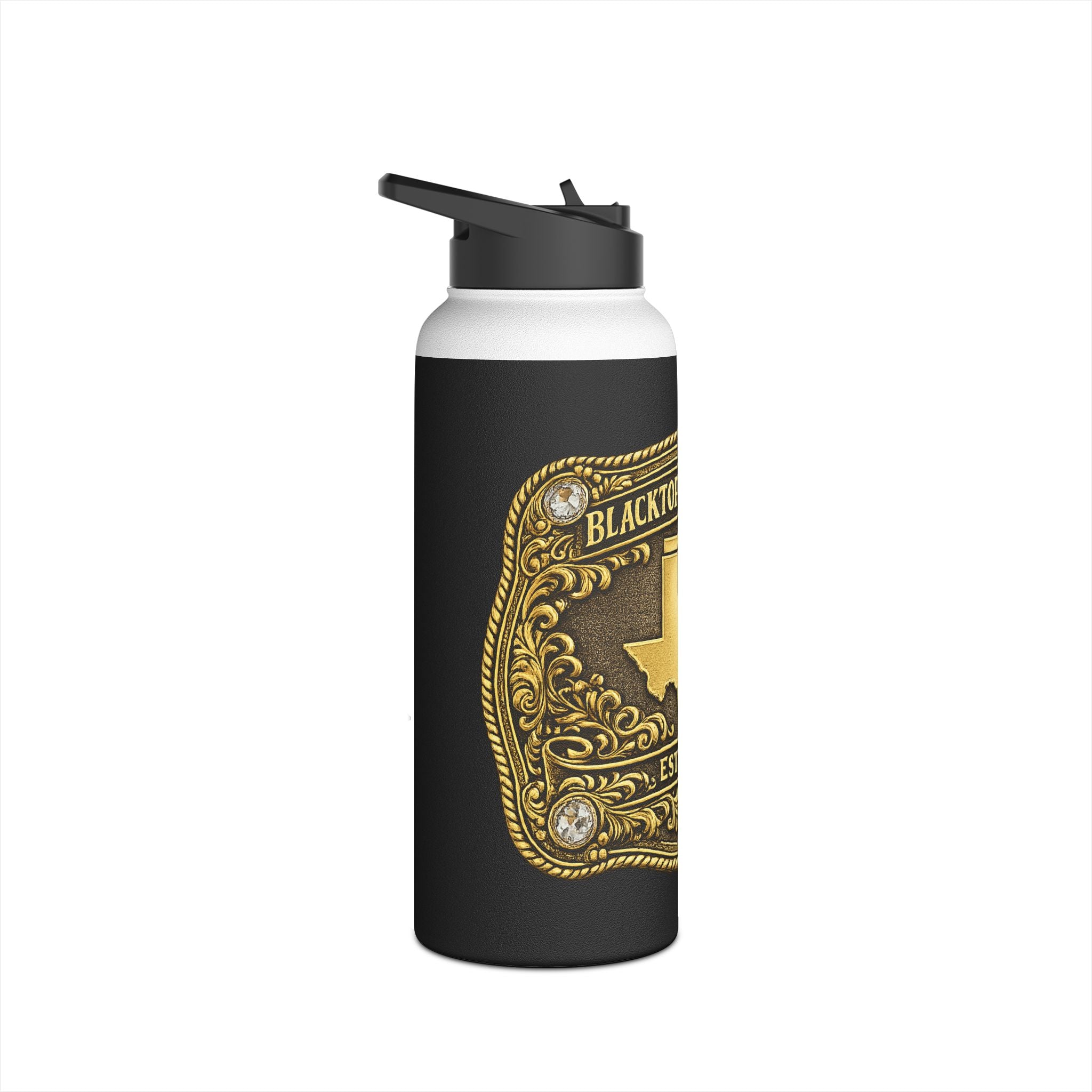 Gold Buckle — Stainless Steel Water Bottle