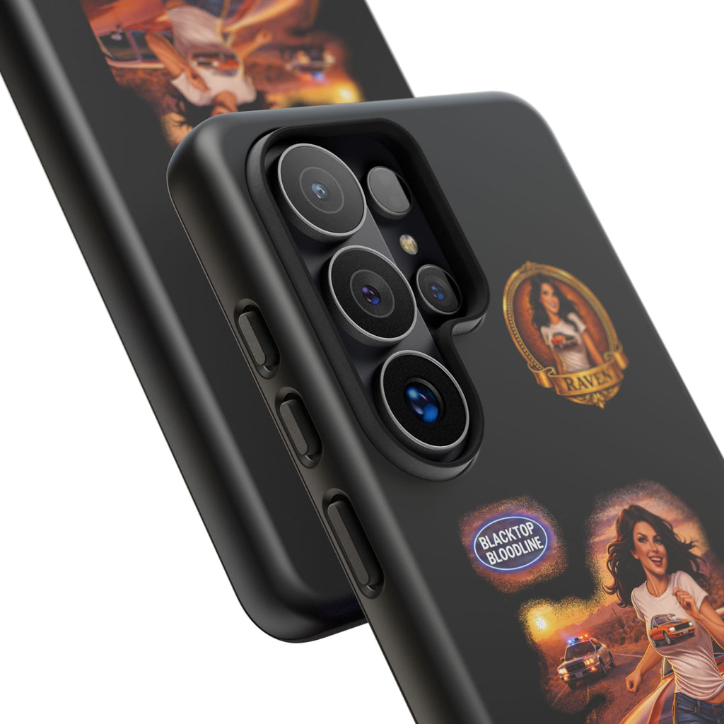 Retro Outlaw | Pin-Up Girl Series | Raven — Tough Phone Case