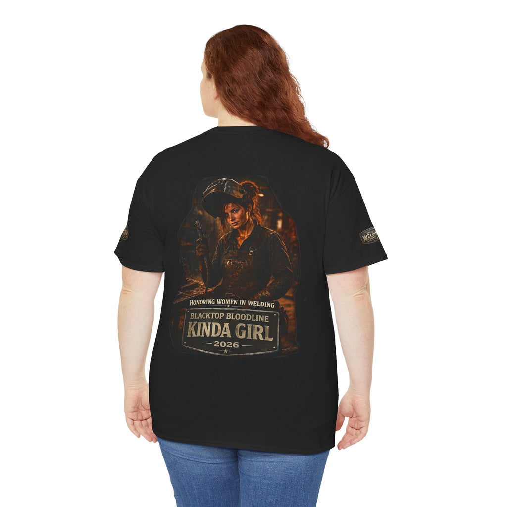 “Blacktop Bloodline Kinda Girl” Tee — Women in Welding Graphic T-Shirt