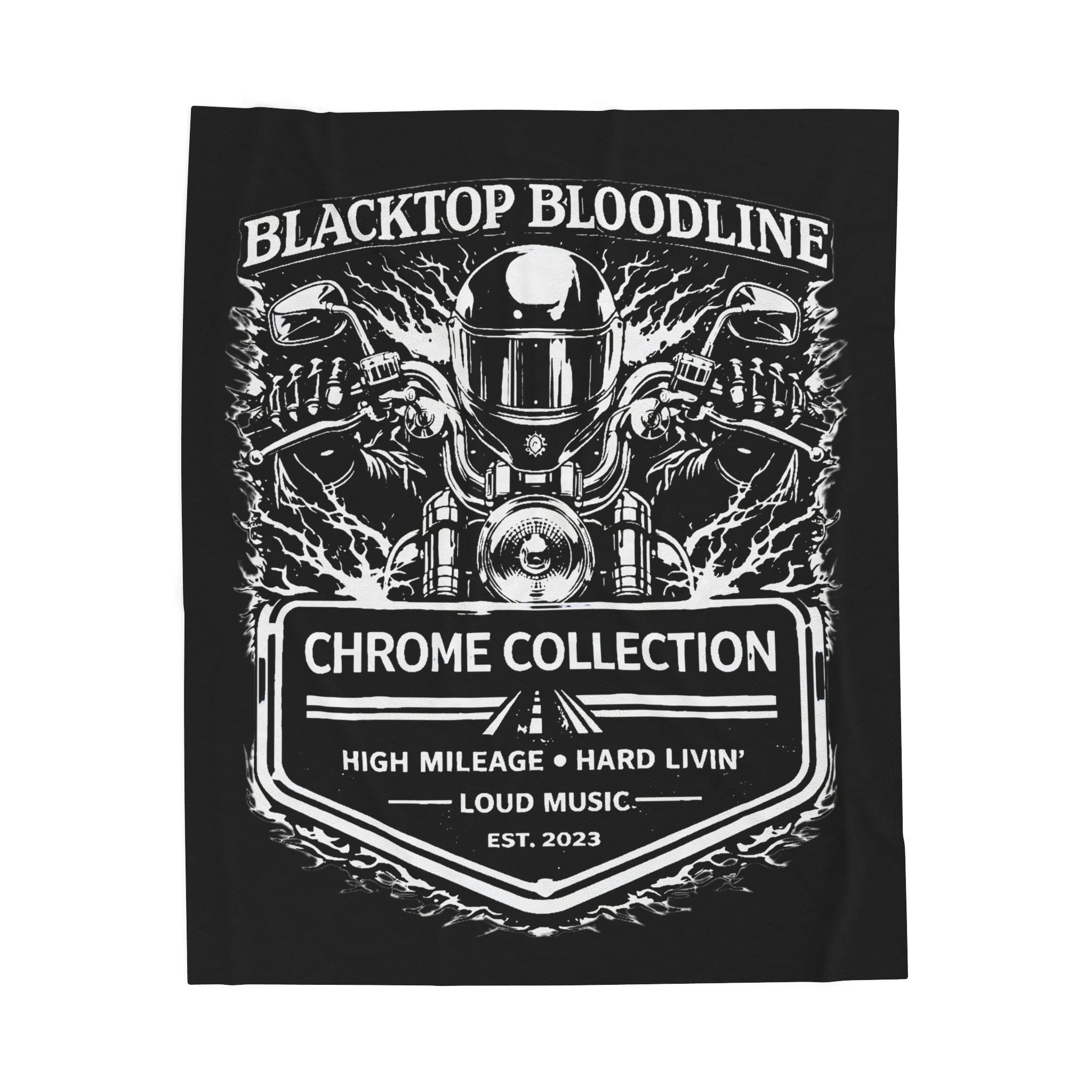 Chrome Collection — Velveteen Throw Blanket