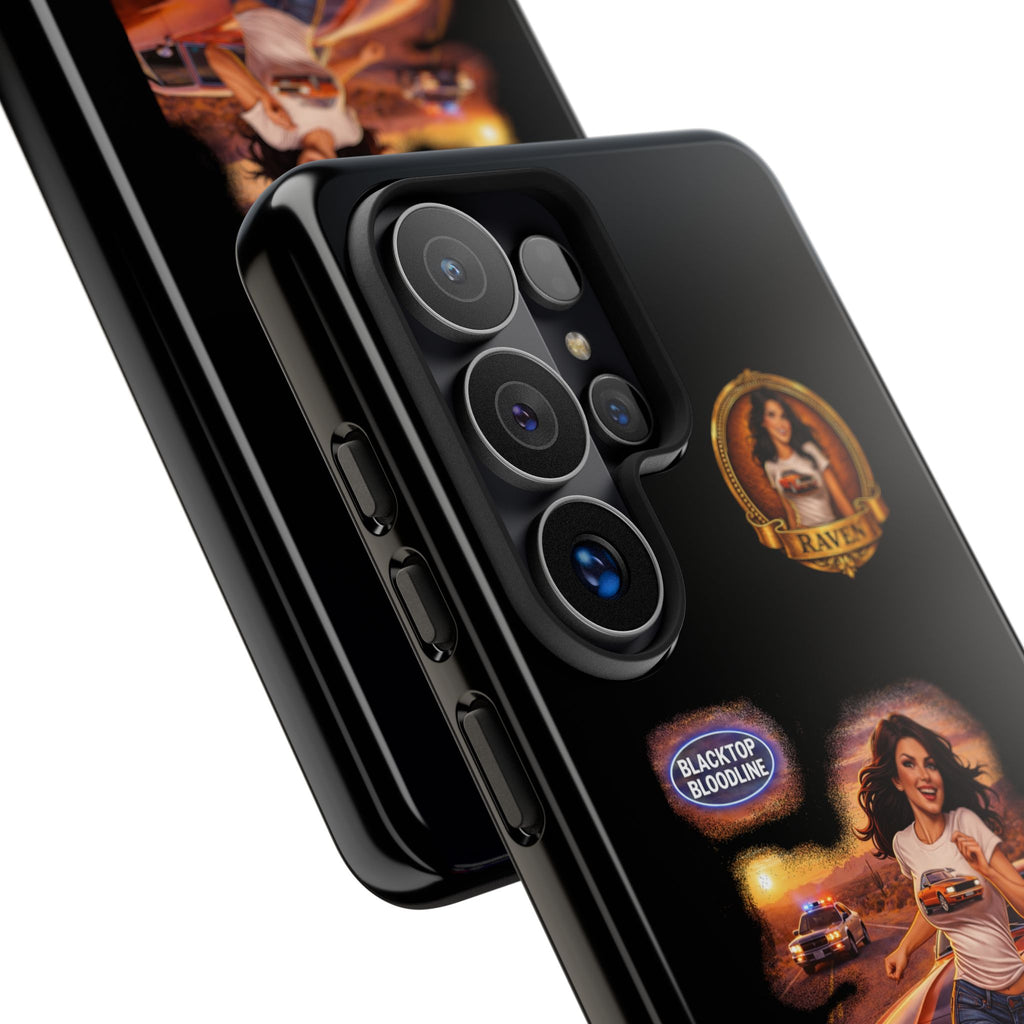Retro Outlaw | Pin-Up Girl Series | Raven — Tough Phone Case
