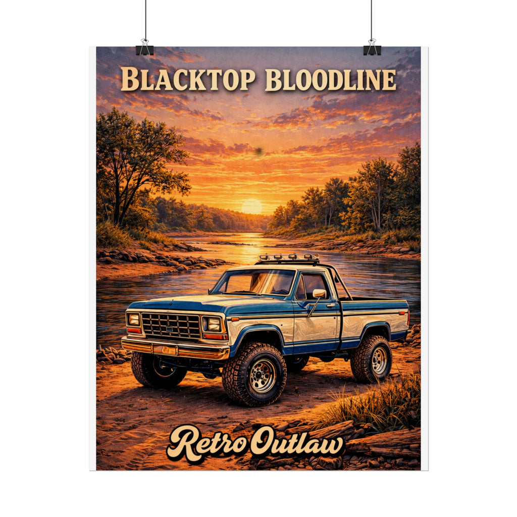 Retro Outlaw — Vintage Truck Rolled Poster