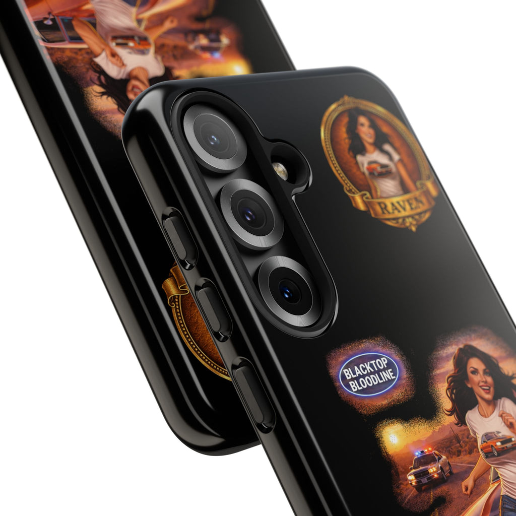 Retro Outlaw | Pin-Up Girl Series | Raven — Tough Phone Case