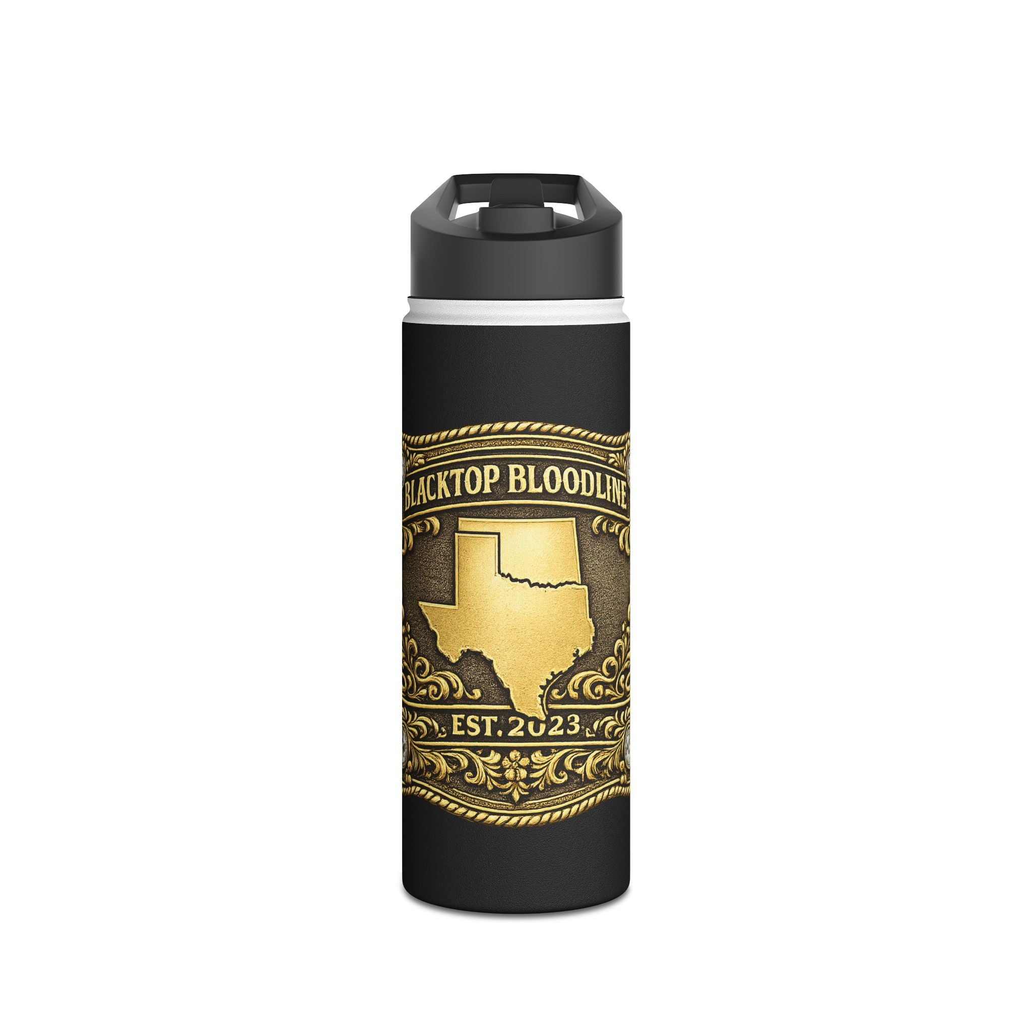 Gold Buckle — Stainless Steel Water Bottle