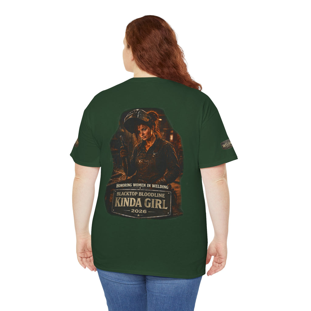 “Blacktop Bloodline Kinda Girl” Tee — Women in Welding Graphic T-Shirt