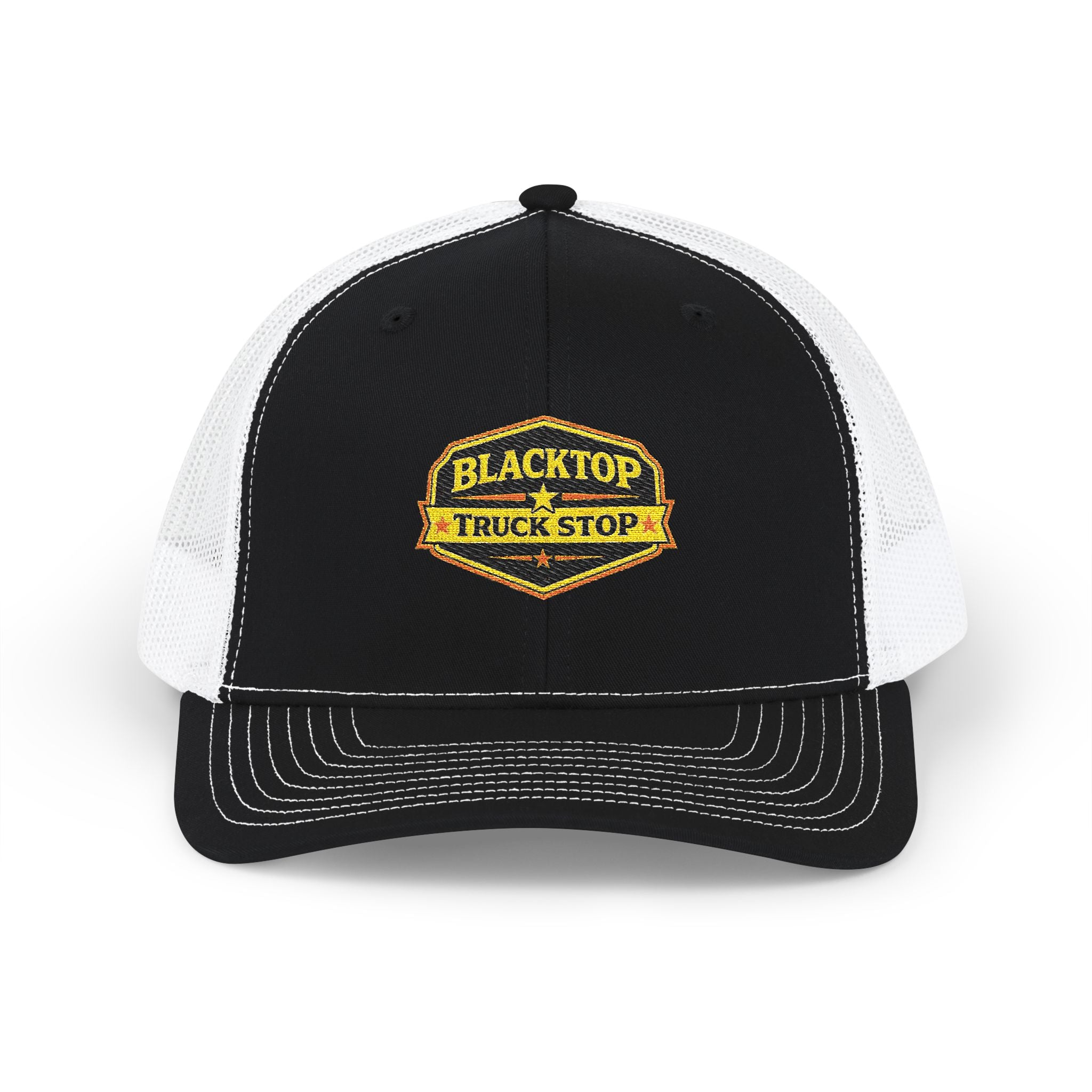 Blacktop Truck Stop — Embroidered Trucker Cap