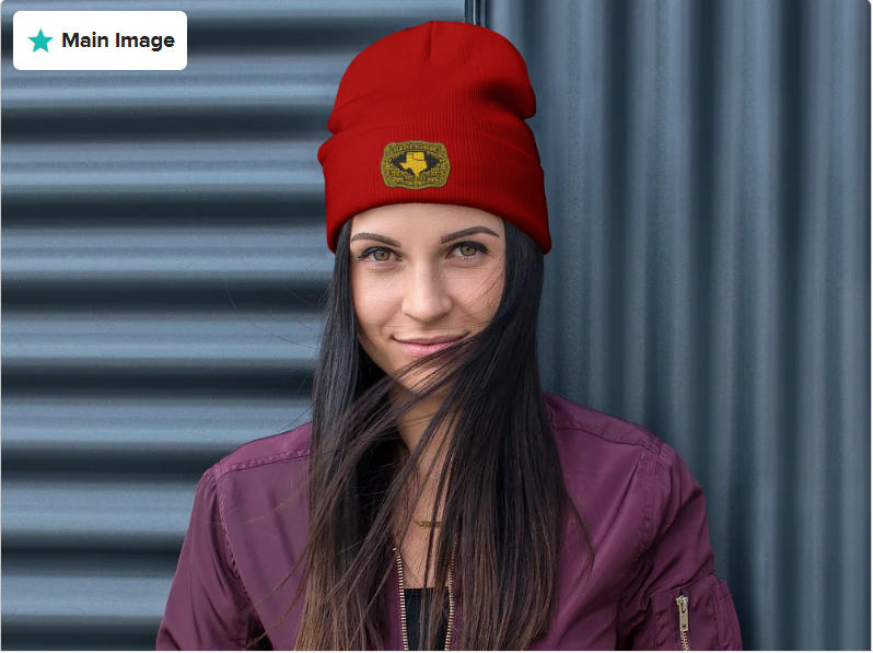 Gold Buckle — Embroidered Beanie
