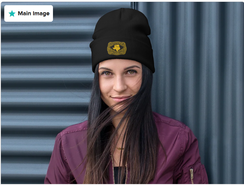 Gold Buckle — Embroidered Beanie