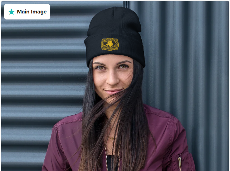 Gold Buckle — Embroidered Beanie