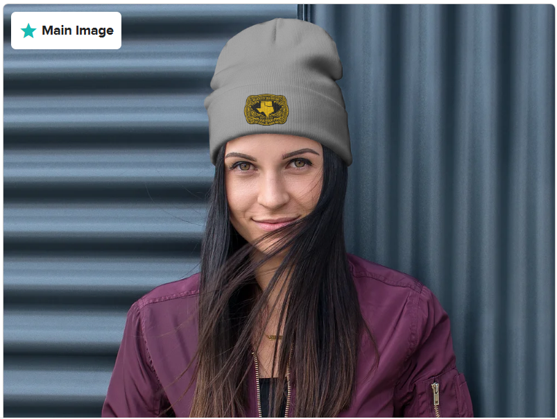 Gold Buckle — Embroidered Beanie